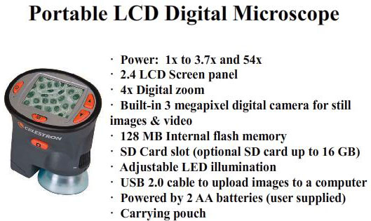 Celestron Portable Digital Microscope - $109.95