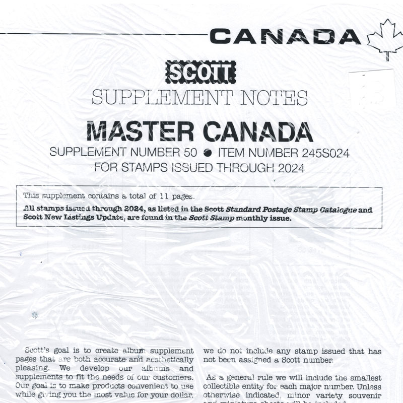 Scott Master Canada Stamp Supplements